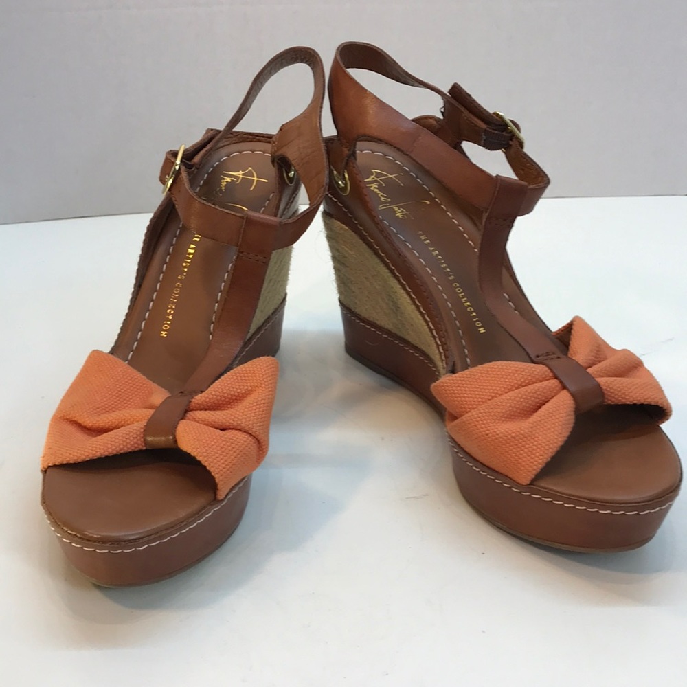 NWOT Franco Sarto Artist Collection Sandal Wedge - Picture 3 of 11